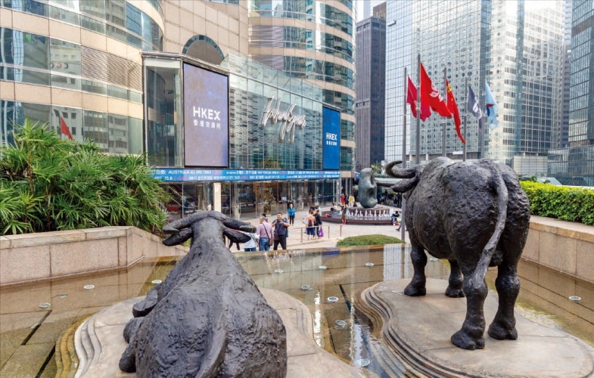 홍콩거래소(HKEX).사진=게티이미지뱅크