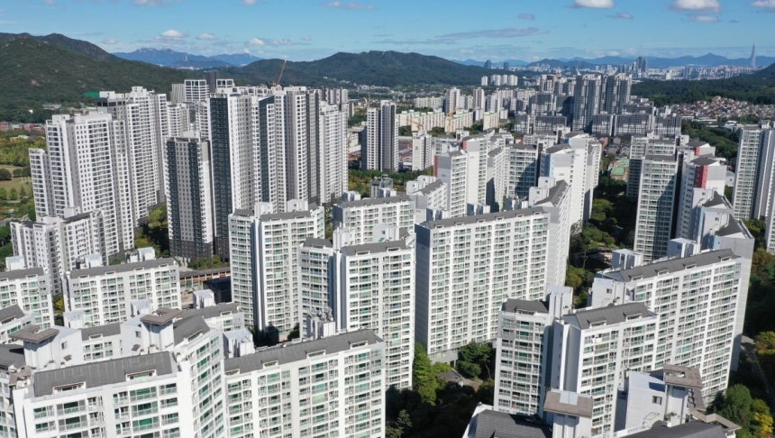 경기 과천시 아파트 단지들의 모습.뉴스1