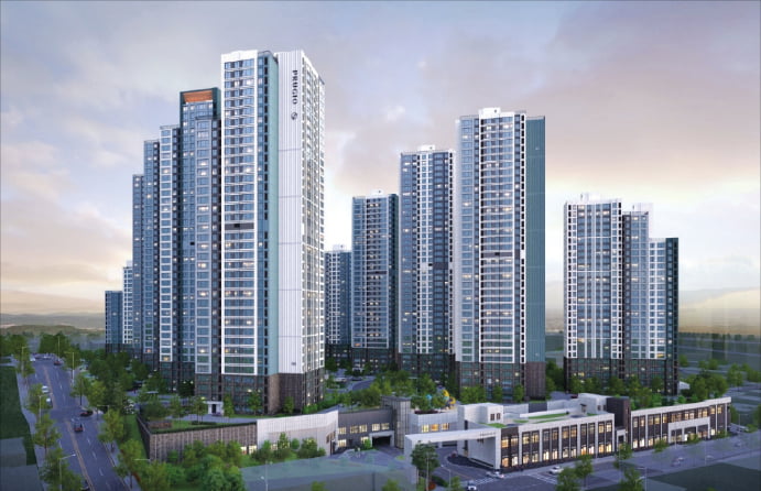 부산 '동래 푸르지오 에듀포레' 투시도.