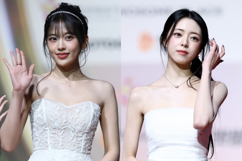 아이브 안유진과 ITZY 유나 / 사진=변성현 한경닷컴 기자 