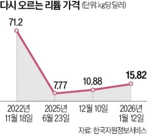 ESS 열풍에…리튬값 뛰고 배터리 기업 날고