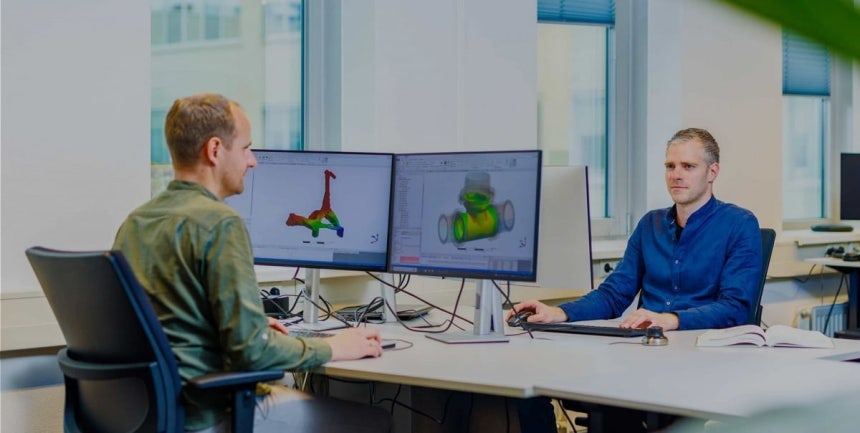 뎀콘 엔지니어들이 구조·열·유동 해석 결과를 기반으로 시뮬레이션 중심(Simulation-driven) 제품 설계를 수행하고 있다./ 사진=뎀콘