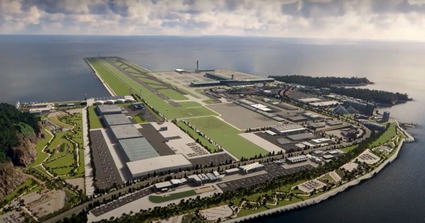 가덕도 신공항 예상도./ 사진=부산시 제공