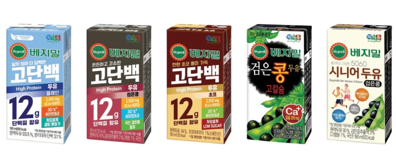 정식품, '베지밀 고단백 두유'·'그린비아 케어'…50년 노하우로 가족 건강 챙겨요