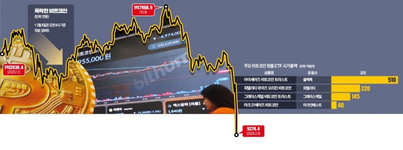 '디지털 금'이라더니…"1억원 깨졌다" 개미들 '쇼크'