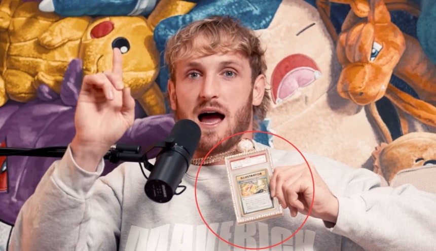 로건 폴이 경매에 내놓을 예정인 희귀 포켓몬스터 카드. /사진=로건 폴 유튜브 영상 캡처