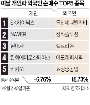 개인 3조 담은 하이닉스…外人은 5조 던져