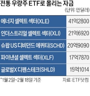 외면받던 美에너지·산업재 ETF에 뭉칫돈