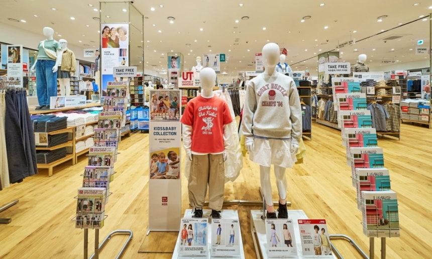 리뉴얼 오픈한 '유니클로 스타필드 하남점' 내 위치한 키즈&베이비 존./사진=유니클로 제공