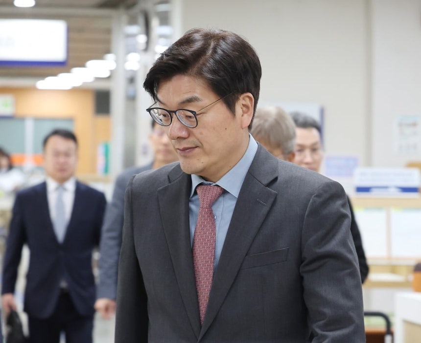 첫 공판 출석하는 정종철 쿠팡풀필먼트서비스 대표. 연합뉴스