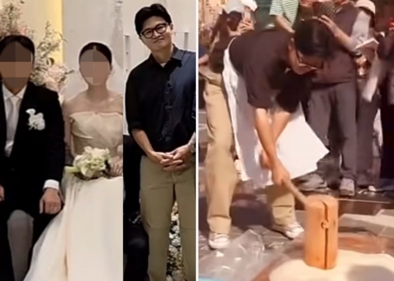 결혼식장 가고 떡메치기까지…'부산 북갑' 누비는 한동훈