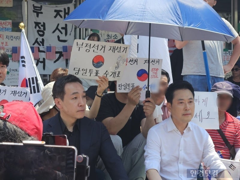 <b>장동혁</b> "재선거 해야"…경찰, 잠실시위대에 "사법 처리" 경고 [현장+]