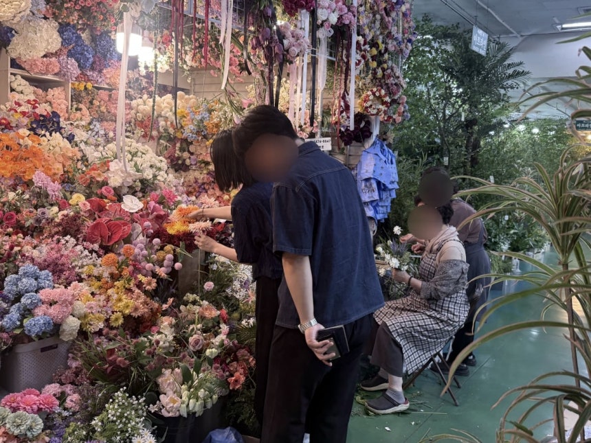 서울 서초구 고속버스터미널 꽃시장./사진=김희선 기자