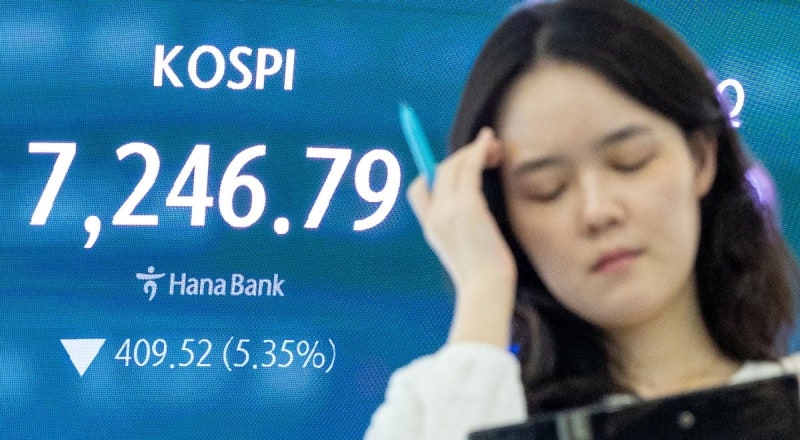 '반도체 피크아웃' 공포 덮쳤다…코스피·코스닥 5% 넘게 폭락 [종합]