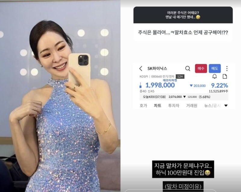 "물타기 할까"…평단 275만닉스 미자, '고점판독기' 인증?