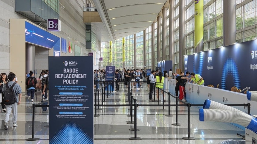 'ICML 2026'이 열린 지난 10일 서울 삼성동 코엑스 전시장 내부.허진 기자