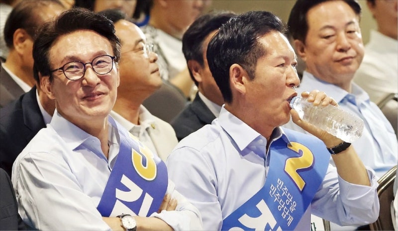 김민석, 첫 순회경선서 0.4%P차 '박빙의 승리'