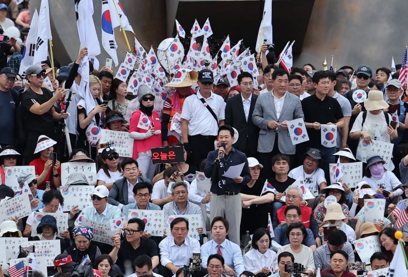 장동혁 "<b>올공 데이</b>는 계속될 것…독재 위한 개헌도 거부"