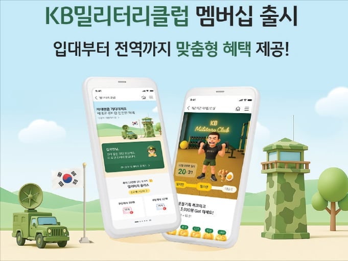 KB국민은행, 현역 병사 군 생활 돕는 금융 멤버십 선보여