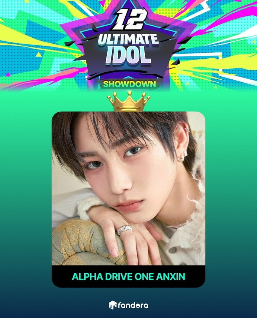 ALPHA DRIVE ONEのアンシンの写真を使った「12月最強誕生日ランキング」1位記念ビジュアル。