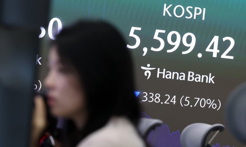 코스피 3.48% <b>급락</b>…삼성전자 3%·SK하이닉스 7%↓