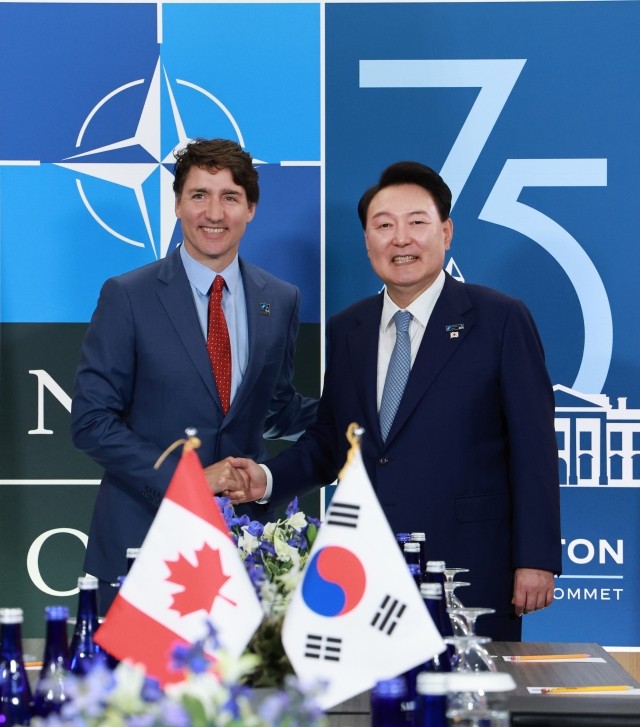 尹 "독일, 유엔사 의지 환영…캐나다와 G7 <b>협력</b> 강화" 연대 모색