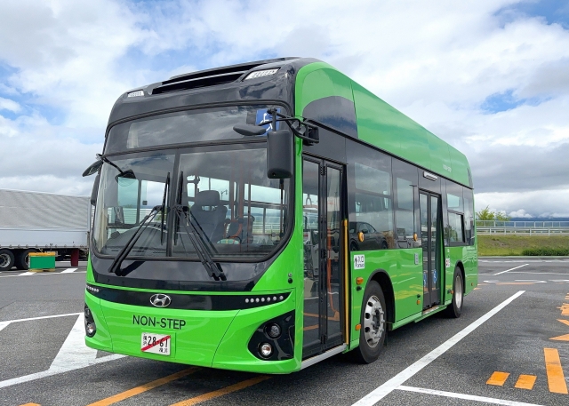 Hyundai Electric Bus 'Electric City Town' introduced in May for trial operation ahead of official release in the Japanese market in the fourth quarter of this year. [Provided by Hyundai Motor]