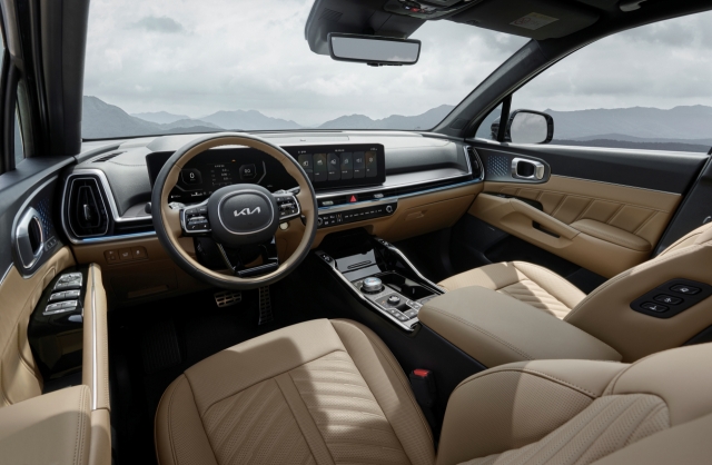 The 2025 Sorento interior [provided by Kia]