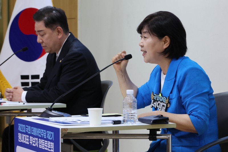 <b>김병기</b> “<b>내란</b> 책임자 처벌” VS <b>서영교</b> “경제 살릴 준비된 원내대표”