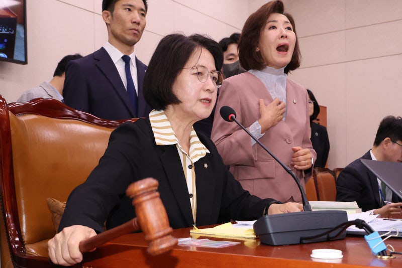 <b>추미애</b>, <b>나경원</b>에 “<b>윤석열</b> 오빠에게 도움되나”…檢개혁 청문회 20분 만...