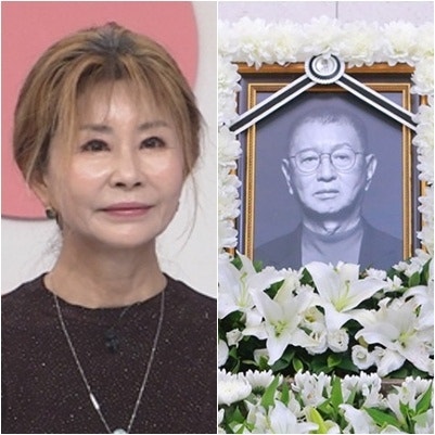 <b>故전유성</b> ‘사실혼 전처’ 진미령, 근조화환 애도