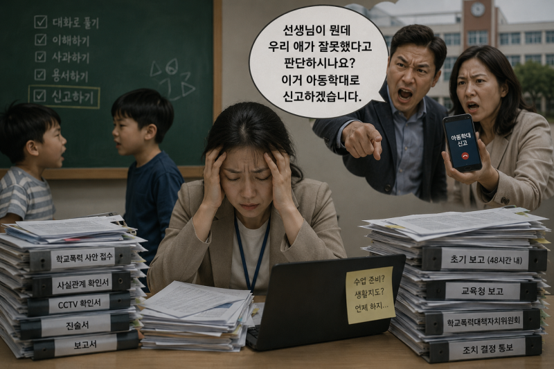 ‘교사가 아니라 수사관이 된 것 같았다’ 선생님이 학폭 중재를 포기한 이유 [생존게임이 된 학폭④]