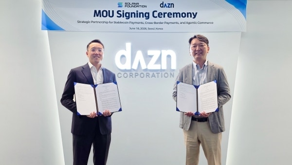 더즌, 솔라나 재단과 스테이블코인 결제 협력 MOU 체결