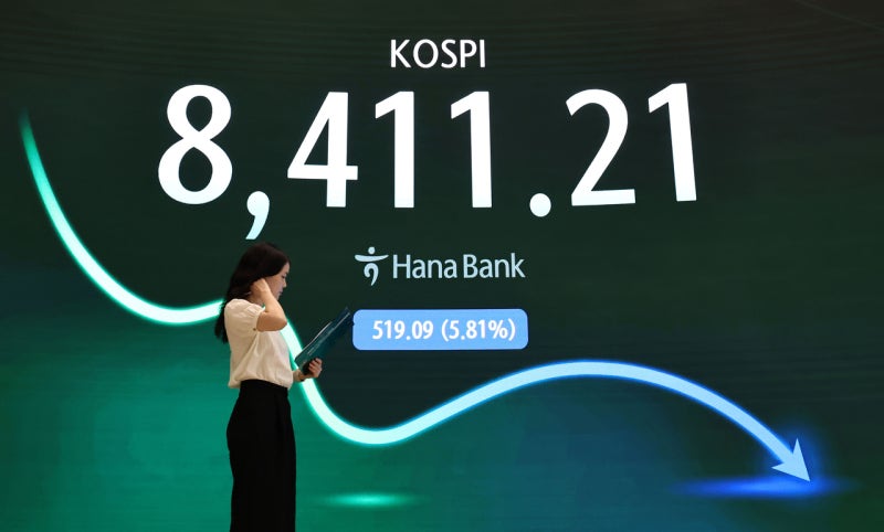 “툭하면 서킷” 코스피, 개미 8조 풀매수에도 8410선 급락 마감 [...