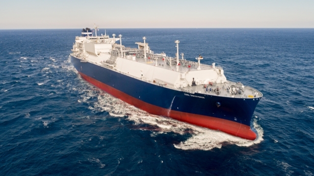 현대중공업이 건조해 인도한 17만4000㎥급 LNG(액화천연가스)운반선 [HD한국조선해양 제공]