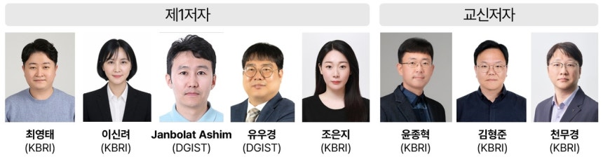 이번 연구를 수행한 한국뇌연구원(KBRI)과 대구경북과학기술원(DGIST) 공동연구진.[한국뇌연구원 제공]