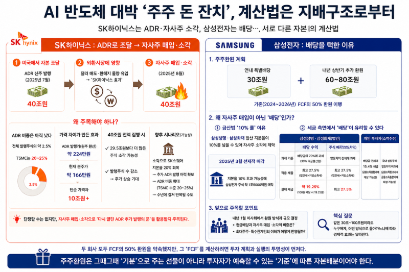 삼전닉스 주주환원 ‘기막힌 셈법’…40조·30조·50%, 이유 있는 숫자들...