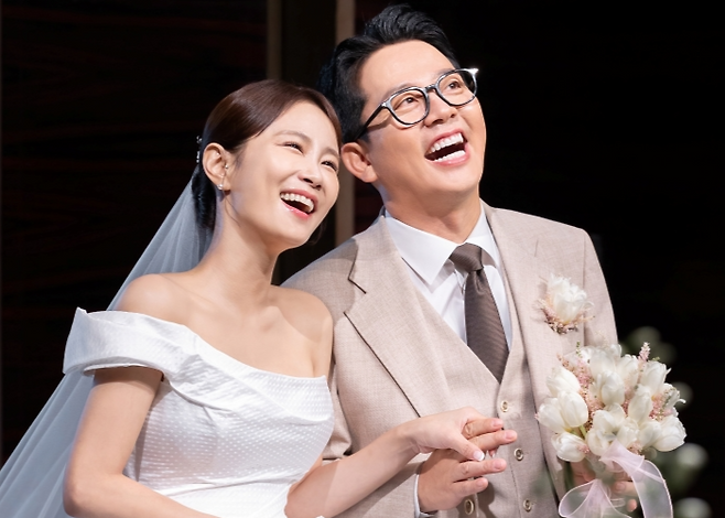 지난해 7월 결혼식을 올린 김준호·김지민 부부