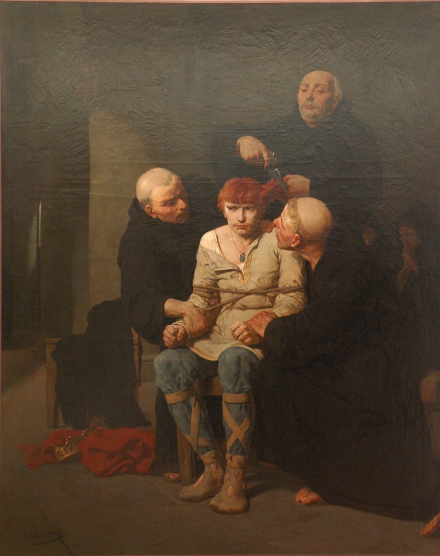 에바리스트 비탈 뤼미네,마지막 메로빙거,1883,캔버스에 유채,210x172cm,카르카손 미술관 [Tylwyth Eldar,Public Domain,commons.wikimedia.org]