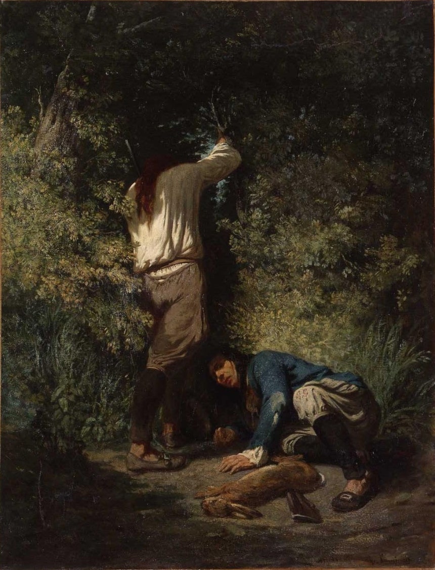 에바레스트 비탈 뤼미네,사냥에서의 귀환,1861,캔버스에 유채,117x90cm,캥페르 미술관 [Google Arts & Culture,Public Domain,commons.wikimedia.org] 두