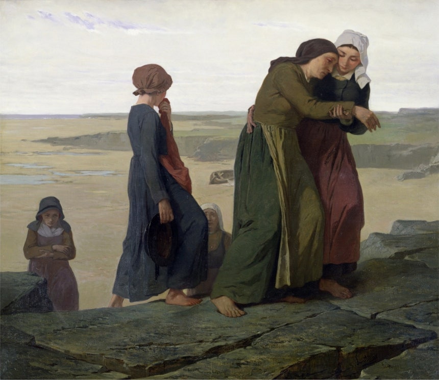 에바레스트 비탈 뤼미네,과부,1865,캔버스에 유채,91x104.5cm,오르세 미술관 [Musée d‘Orsay,Public Domain,commons.wikimedia.org]