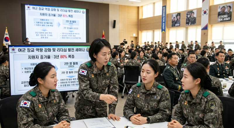 여군 지원 증가 추세와 군 복무 기회 확대 필요성