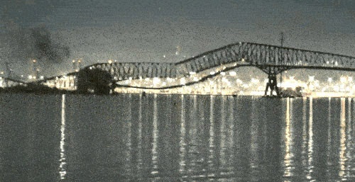 美<b>볼티모어</b> 대교 ‘<b>선박</b> 충돌’로 붕괴…6명 실종(재종합)