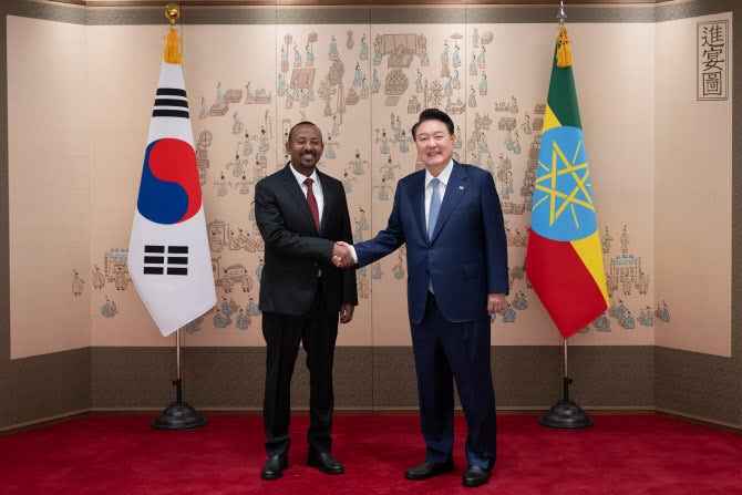 한-<b>에티오피아</b> 정상 "北 제재 철저히 이행해야"