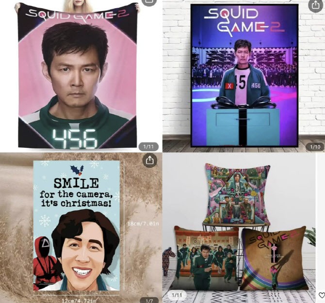 '오겜2' 인기에 숟가락 얹는 中…<b>굿즈</b>까지 판매