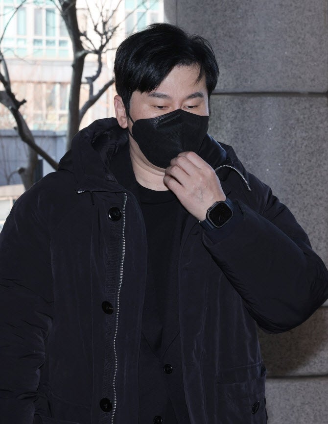 [속보]‘<b>마약수사</b> 무마 혐의’ <b>양현석</b>, 대법 <b>유죄</b> 확정