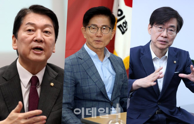 <b>김문수</b> "尹 재입당 받겠다"…<b>안철수</b>·조경태 "정계 떠나라"