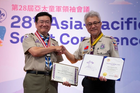 이찬희 <b>스카우트연맹</b> 총재, <b>대만</b>서 국제교류 훈장 수상