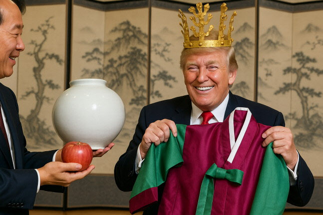 경북도가 트럼프 방한 선물로 준비한 것들 대박! 달항아리 디테일 미쳤다 ㅋㅋ