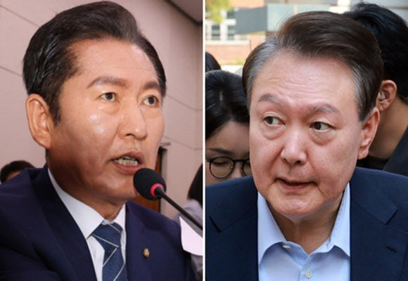 정청래 의원 윤석열에 이런 자가 대통령이라니 비루해 쓴소리